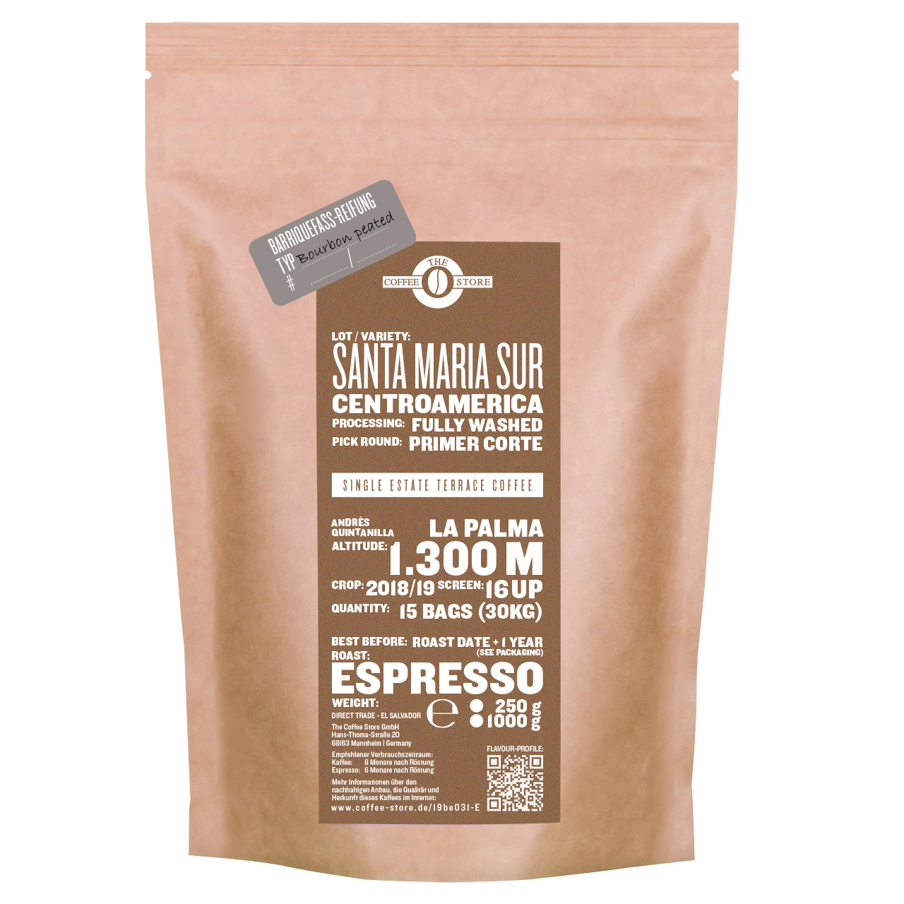 Santa Maria Sur, Centroamerica "Bourbon Peated"