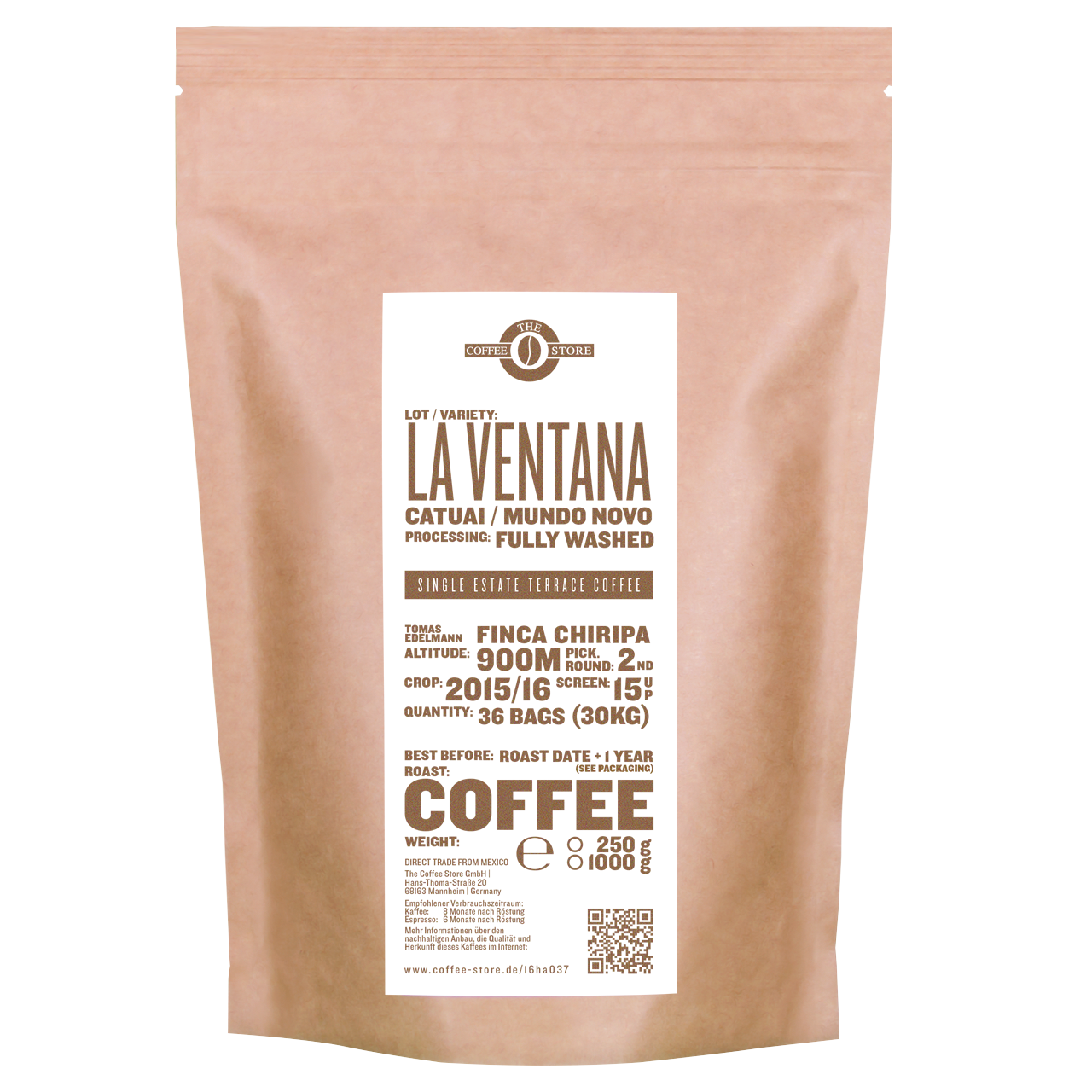 La Ventana, Catuai, Mundo Novo - Kaffeeröstung